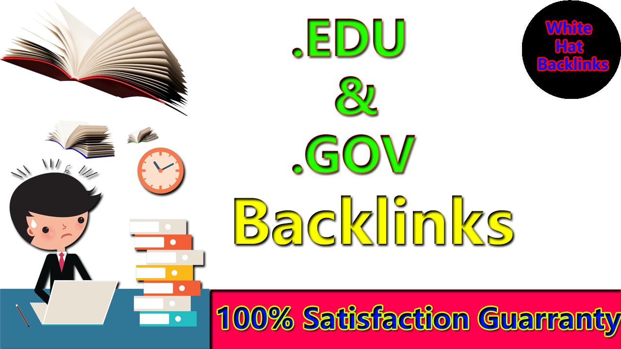 Manually create 100. EDU. GOV Dofollow Backlinks From...
