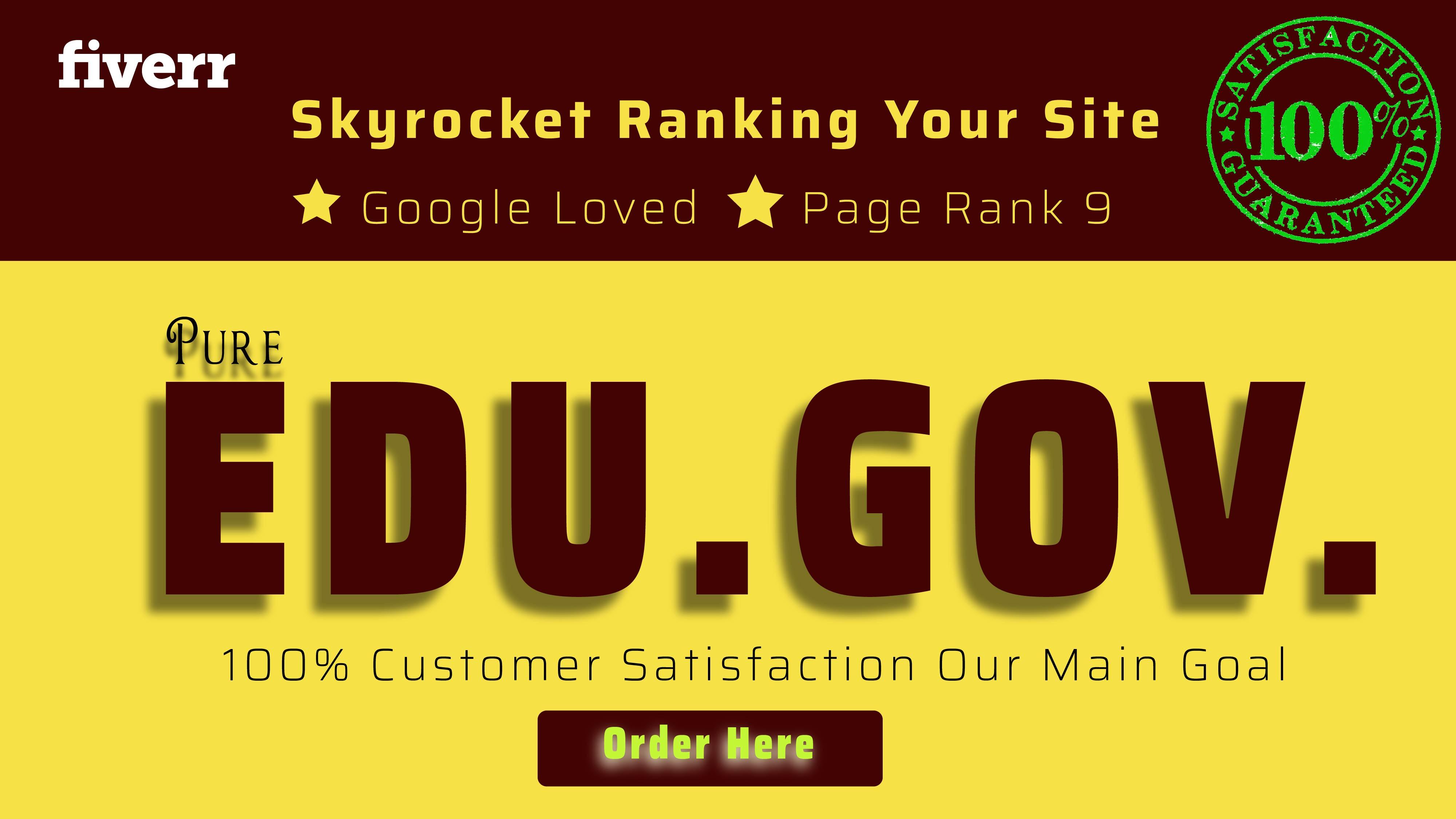 Build unique 500 edu gov backlink fast delivery