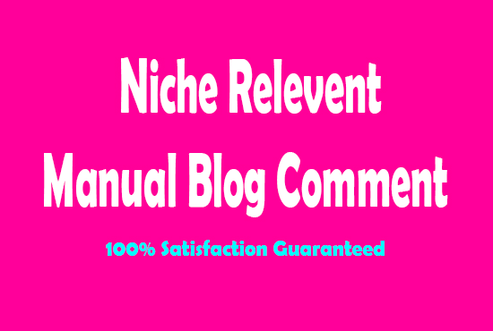 50 Niche Relevant blog Comments