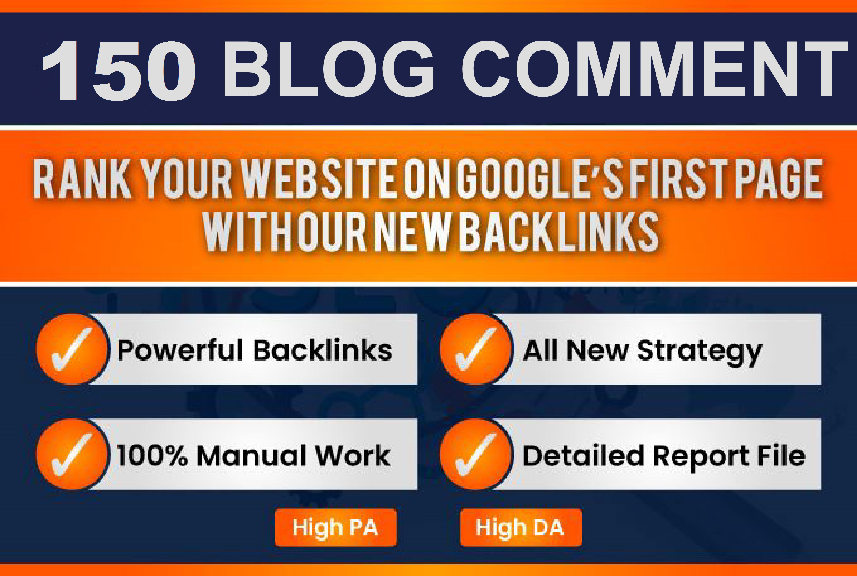 I will do 150 blogcomment with high backlinks