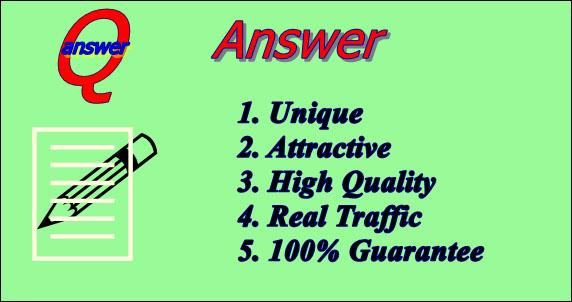 Provide 5 attractive high quality quora answer for yo...