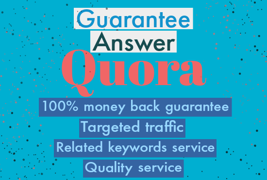 Promote Your Website/Business With High Quality Quora...