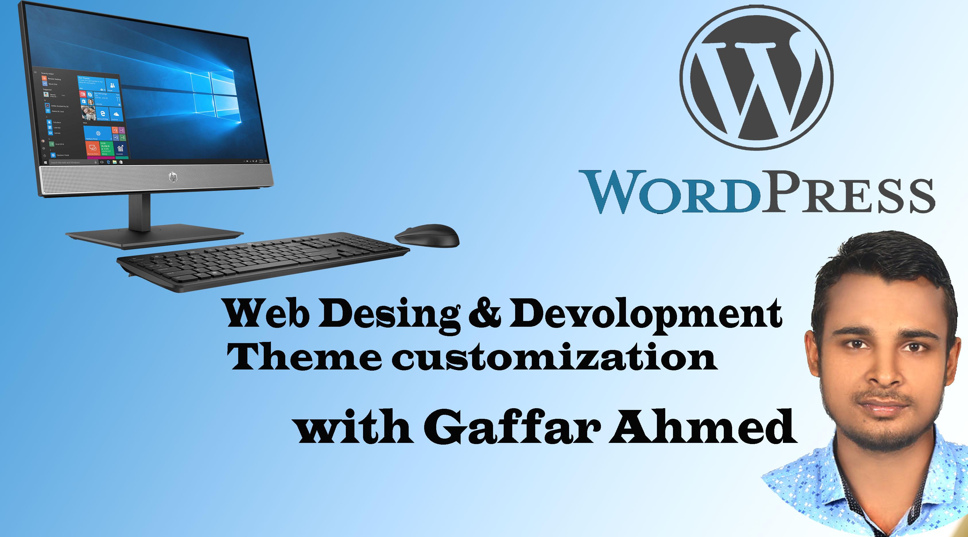 create your WordPress website using astra and element...