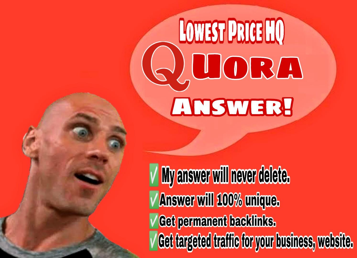 Promote your website with 50 High Quality Quora Answe...