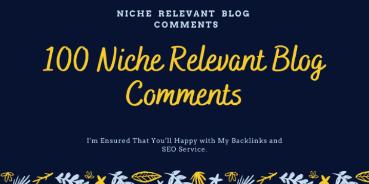 I Will Build 100 Nofollow Niche Relevant Blogcomments...