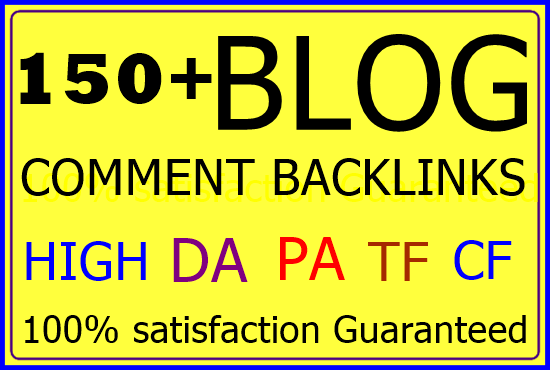 150+ Niche related blog comment Backlinks-Top service...