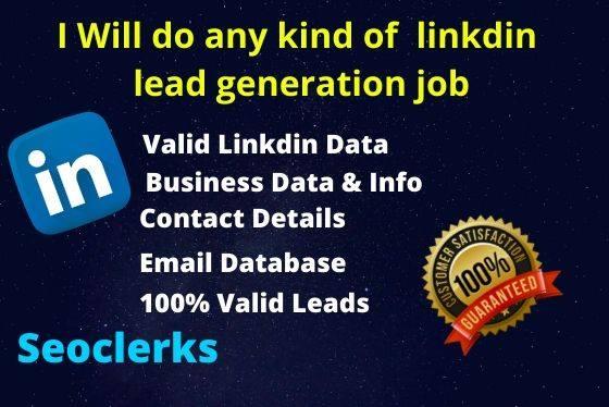 I will do any kind of lead generation job
