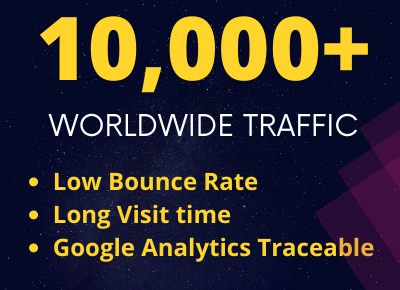 Real 10,000 + WORLDWIDE Web Traffic google analytics ...