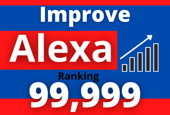 i will improve website Alexa ranking USA under 19K an...