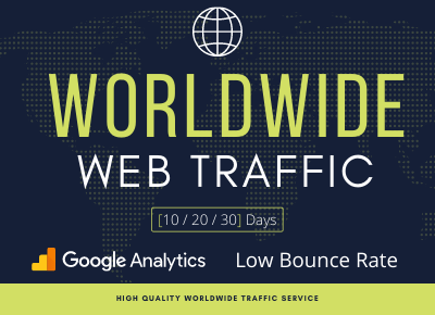 Nonstop 10,000+ WORLDWIDE Web Traffic google analytic...