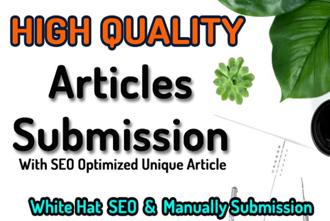 100 Article Submission SEO Backlinks with Keywords An...