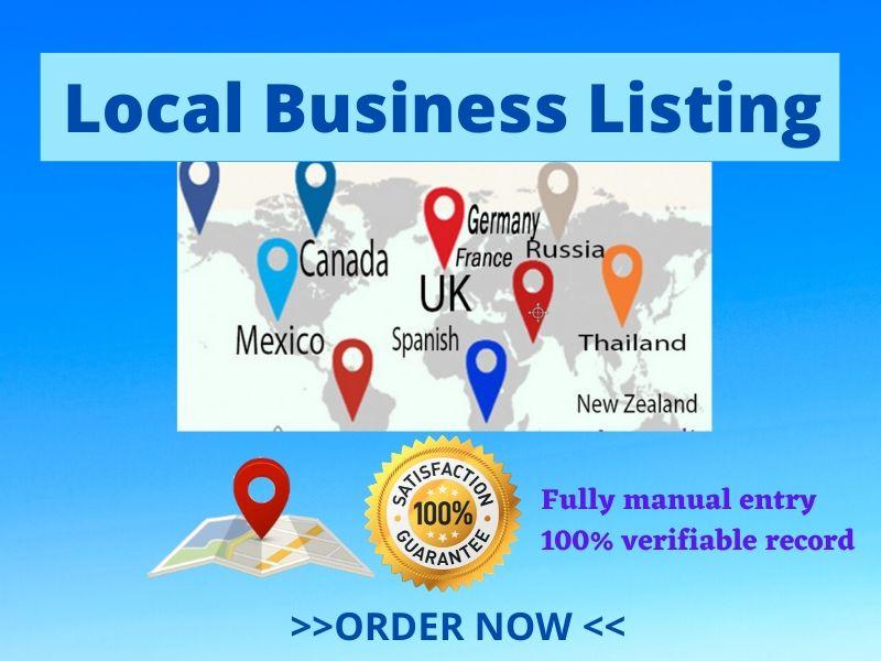 20 USA/UK/Australia/Canada Local Citation/Local Listi...