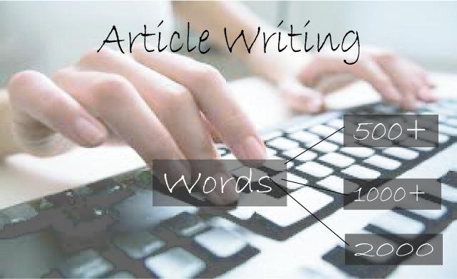 Write 1000+ words unique article for your website on ...