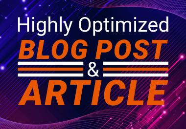 I will Write 600-100 Words Outstanding Article/Conten...