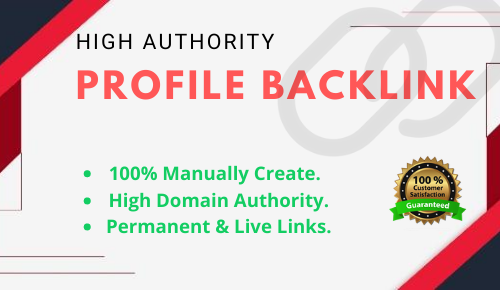 I will do Manually 25 High Quality Profile Backlinks