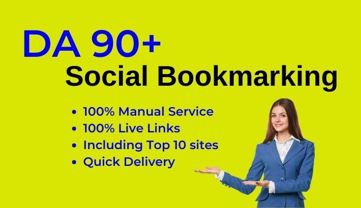 Manually 15 High Authority Social bookmarking/sharing...