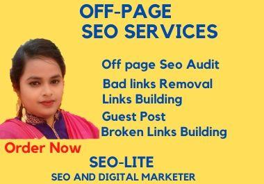 I will do off page SEO service, manual high quality ...