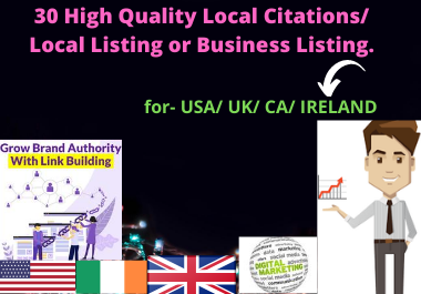 30 High Quality Local Citations / Local Listing or Bu...