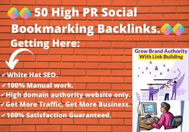 50 High PR Social Bookmarking Backlinks For Advanced ...