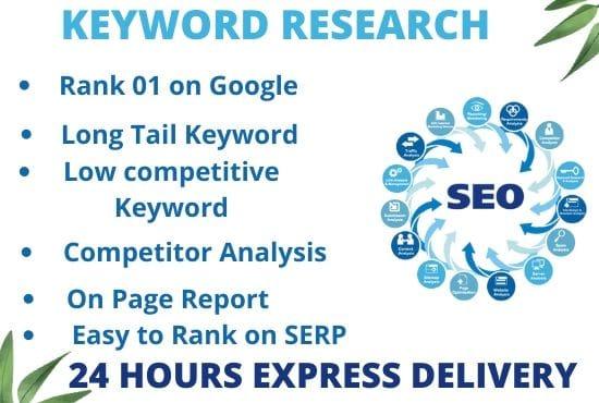 I will be able to do long tail seo keyword research t...