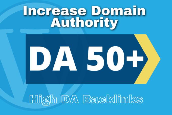 I Will Increase Domain Authority DA 40 Plus