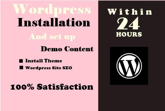 create wordpress theme and setup like demo