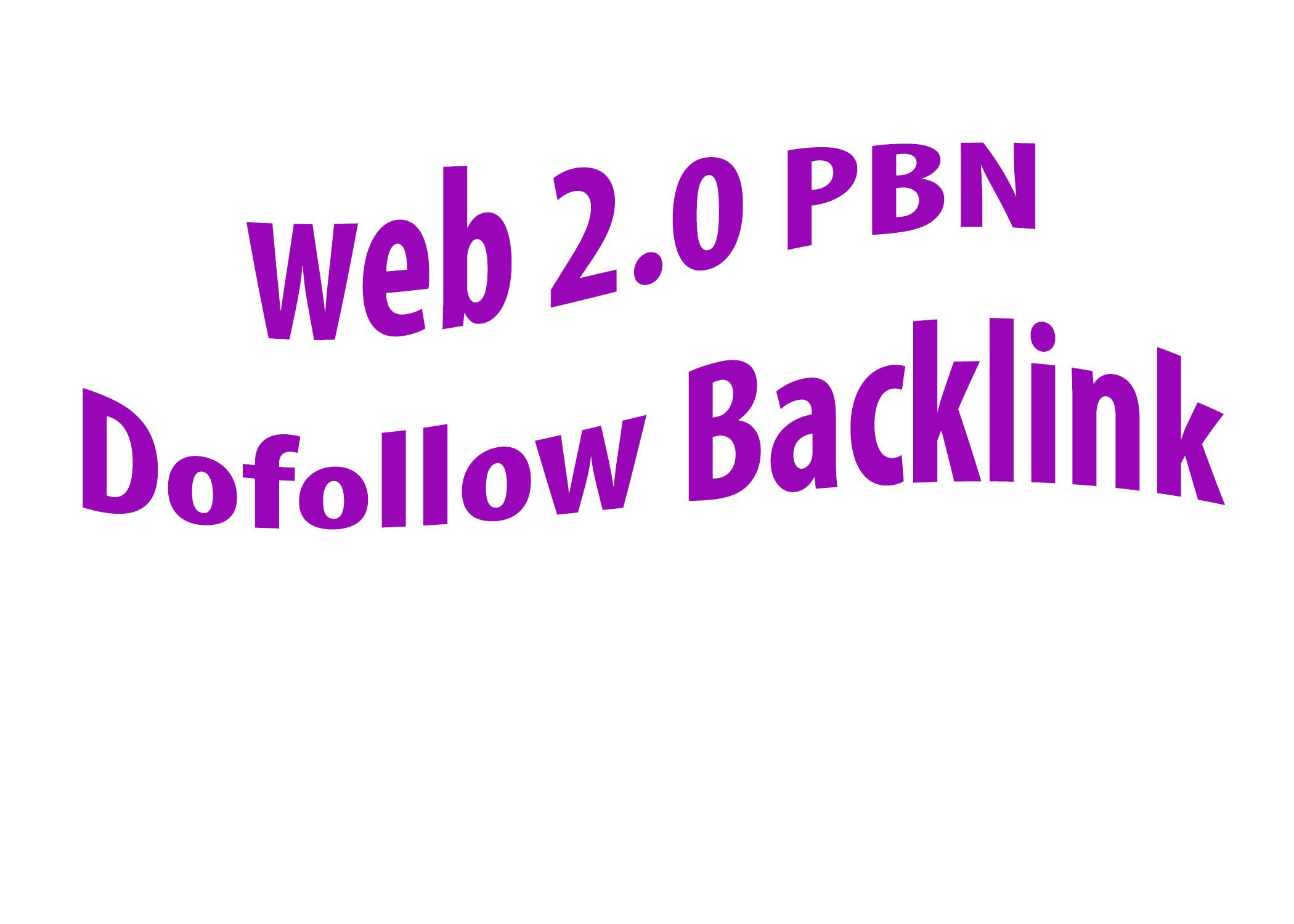 1000 Permanent web 2.0 PBN Dofollow Backlink with Hig...