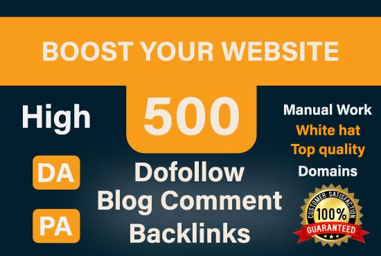 I Will Do Manually 500 Do follow High Quality Blog Co...