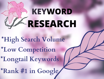 I will provide SEO 100 keyword research and competito...