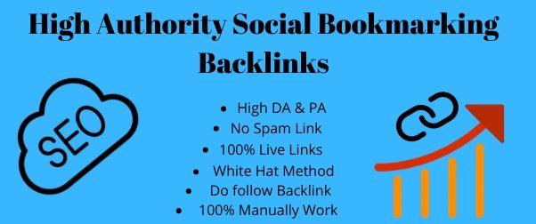 I will provide top 30 high quality social bookmarking...