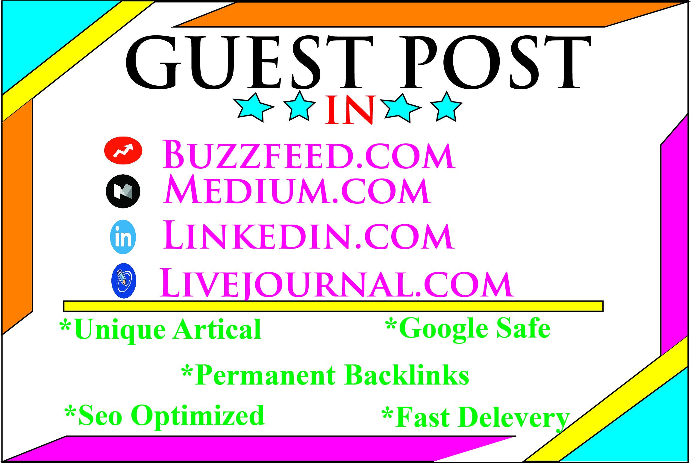 I will do High DA Guest Post on Medium