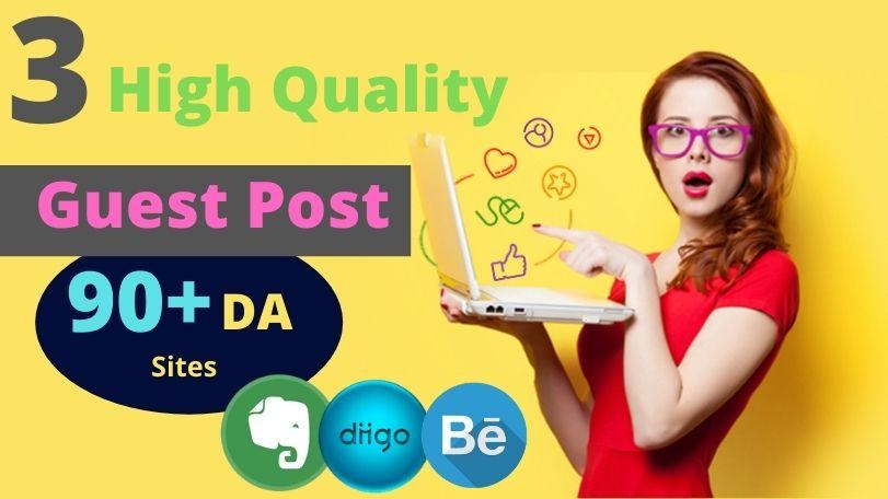 Build 3 High Quality GUEST POST Backlinks on High DA ...