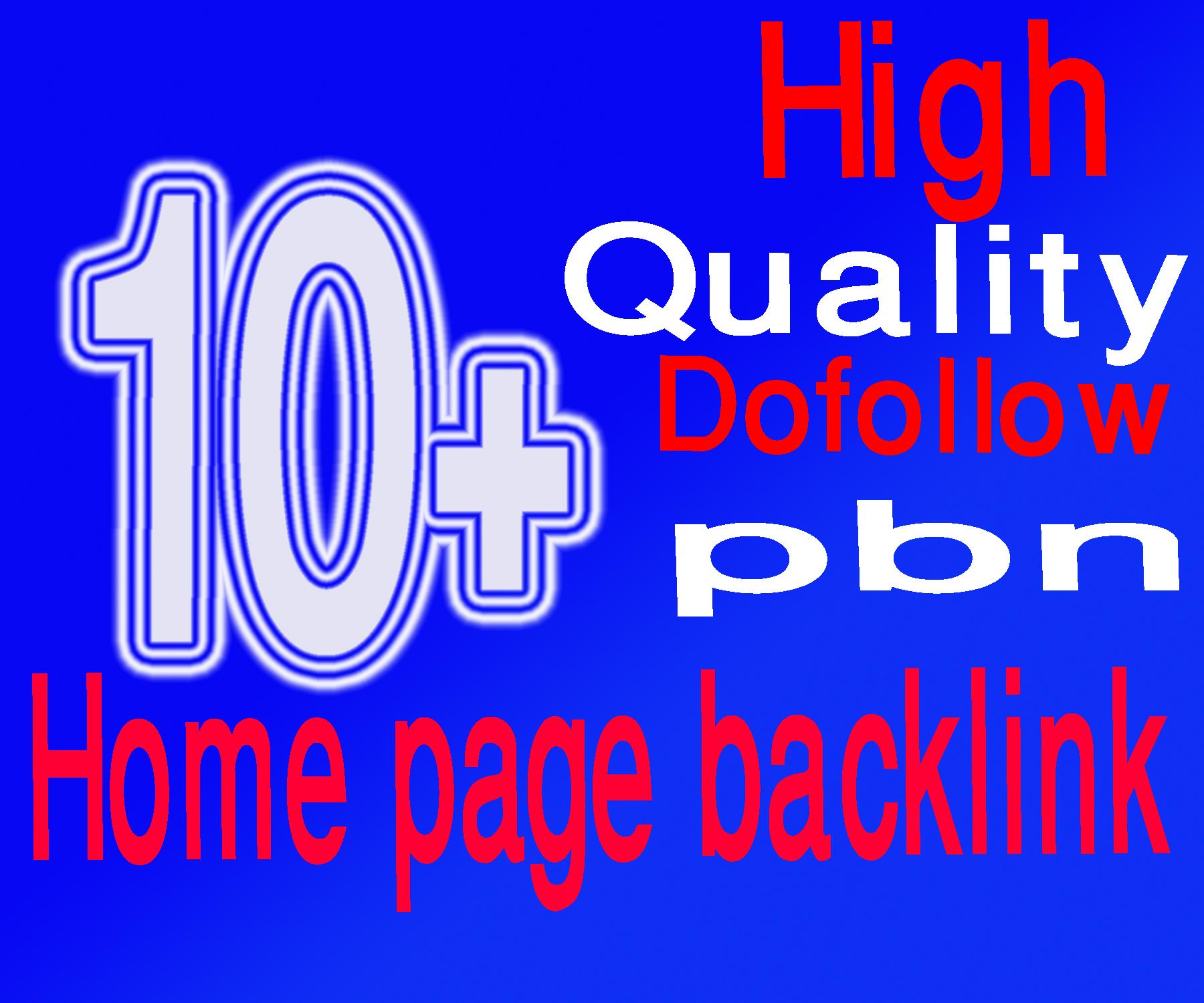 Build 10+ Manual PBN DoFollow Backlinks.