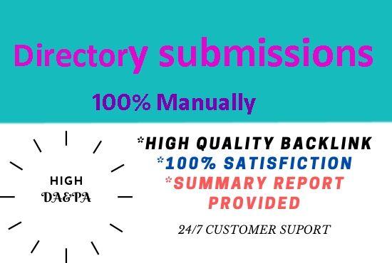 I will create 60 Directory submission high Authority ...