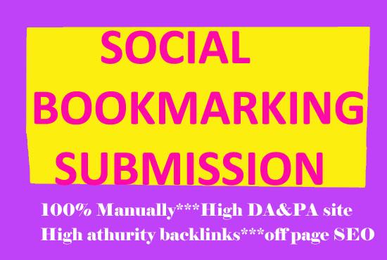 I will manually build 30 High quality social Bookmark...