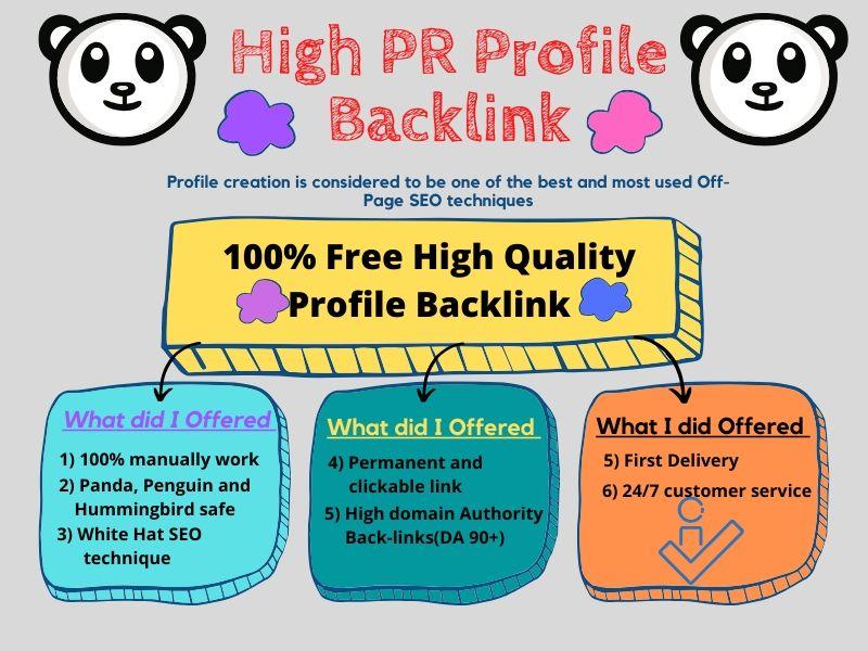 If you need 30 High Quality Profile Backlink then you...