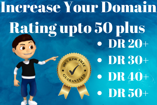 I will Increase your Domain Rating Upto 50plus