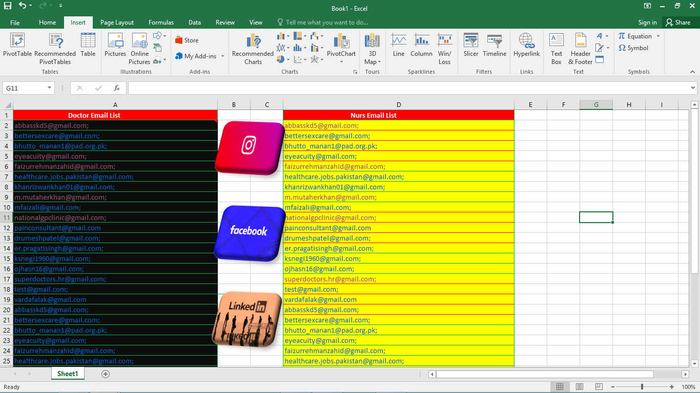 I will provide a list of 1000 targeted emails for you...