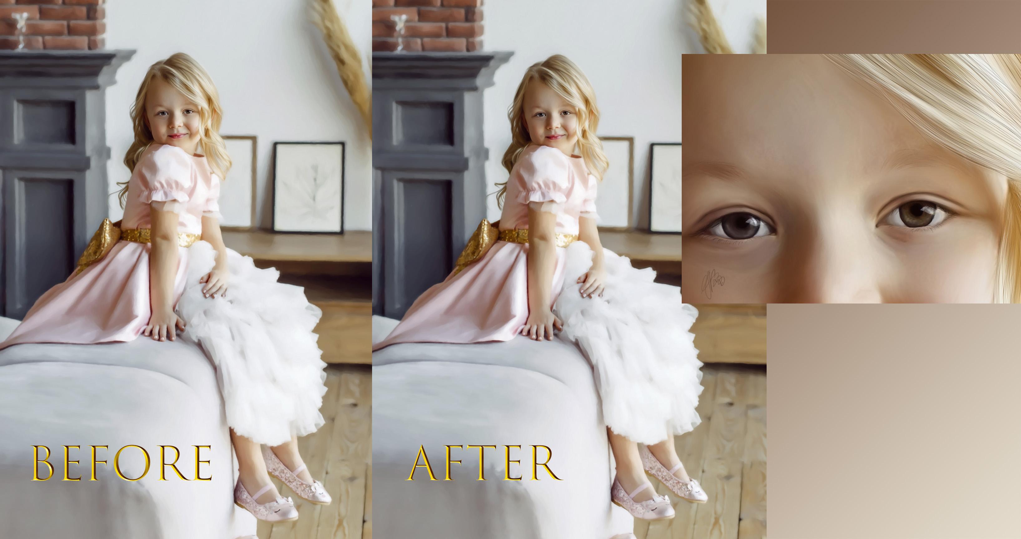 Draw a portrait from your photo in the style of Reali...