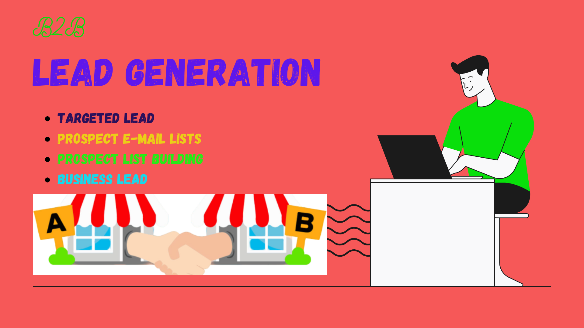 I will create 100 b2b lead generation and prospect em...