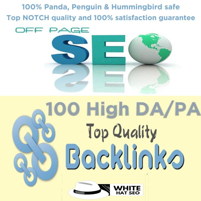 I will Manually do 100 high Domain authority SEO back...