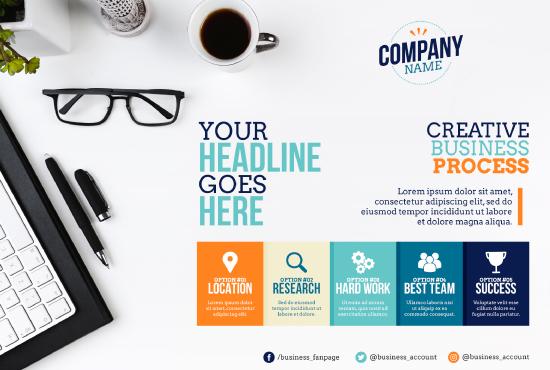 I will do any graphic design flyer, poster, postcar...