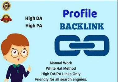 I will do 200 manually high authority profile backlin...
