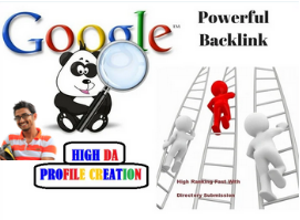 I will create manually 200 high DA profile backlinks ...