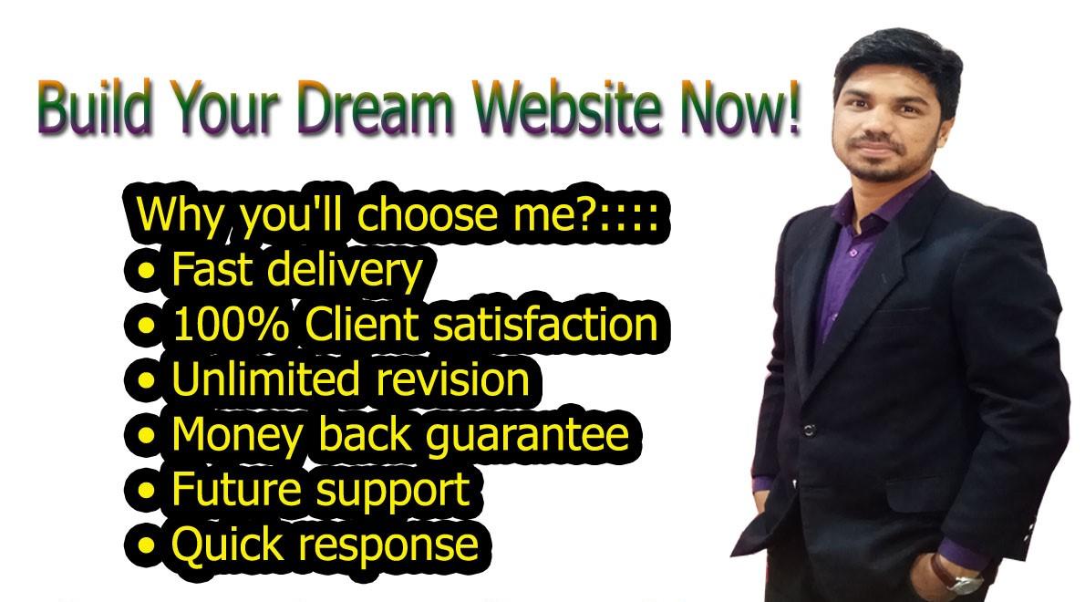 I will create a website or landing page professionall...