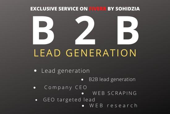I will perform b2b lead generation and build a target...