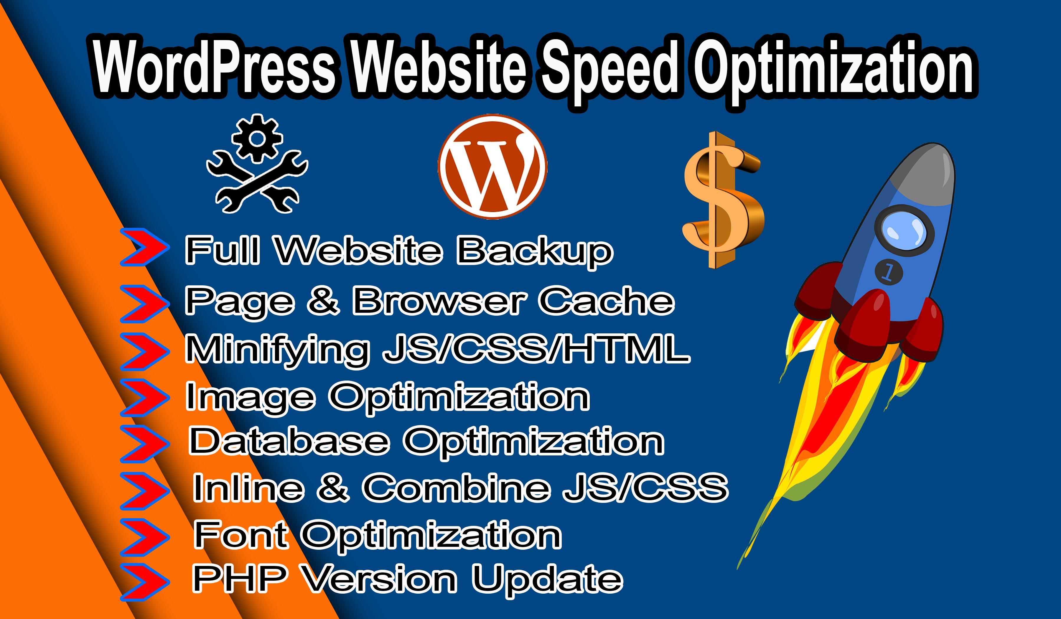 I Will Do WordPress Website Speed Optimization within...