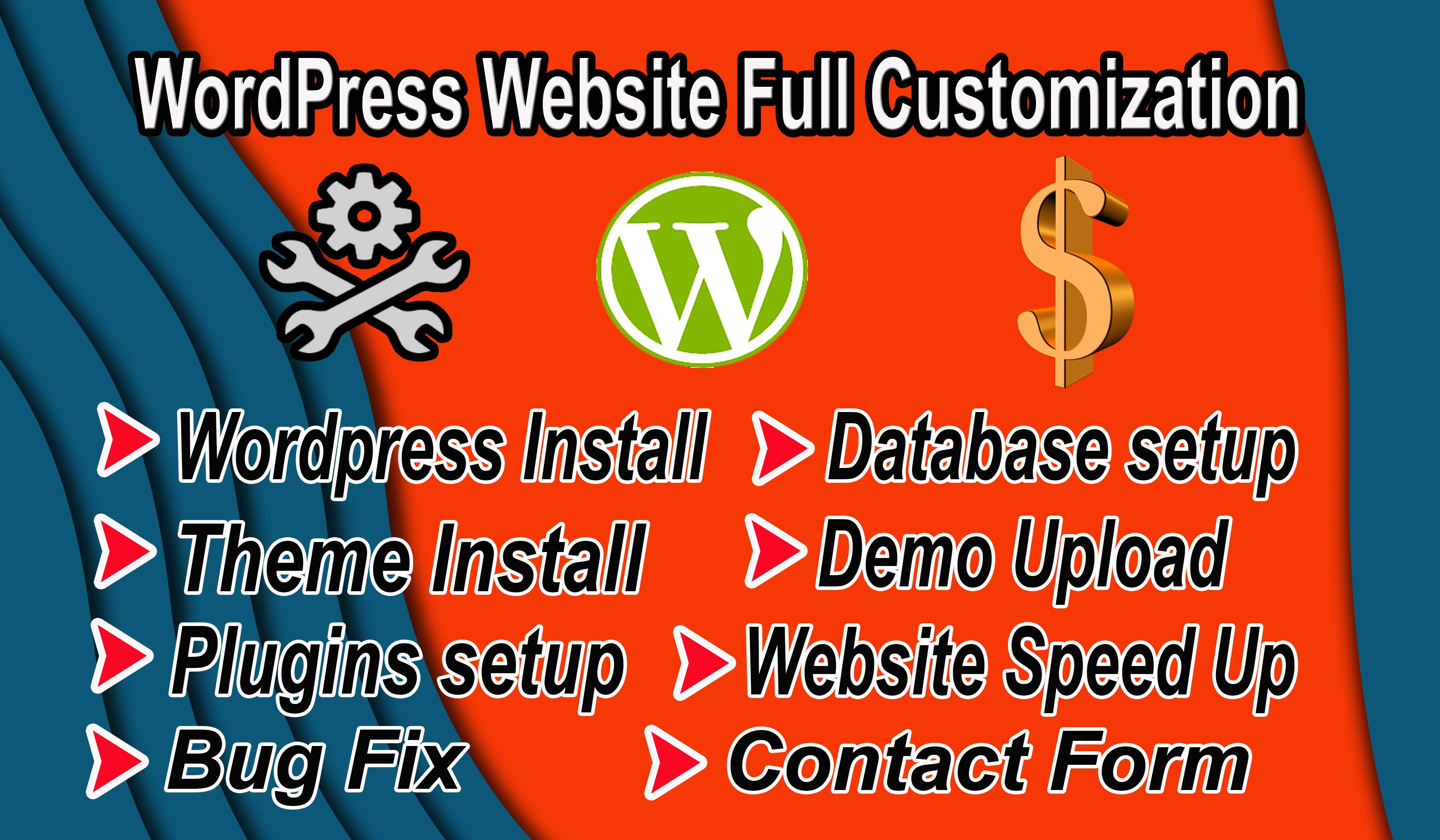 I Will Do WordPress Website Customization And Speed U...
