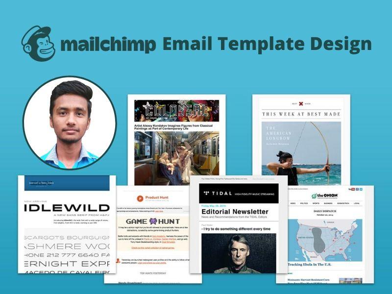 I will do responsive mailchimp email template newslet...