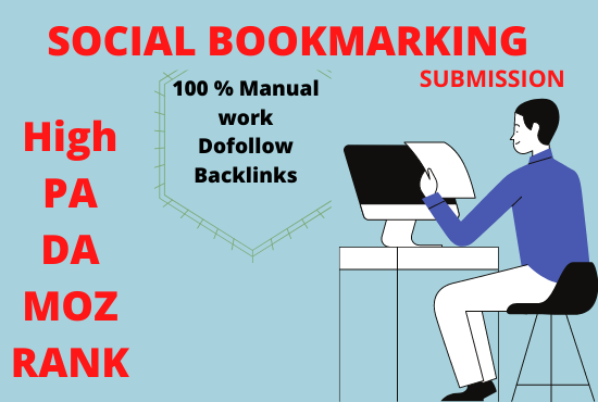I will do Bookmarking submission manual work